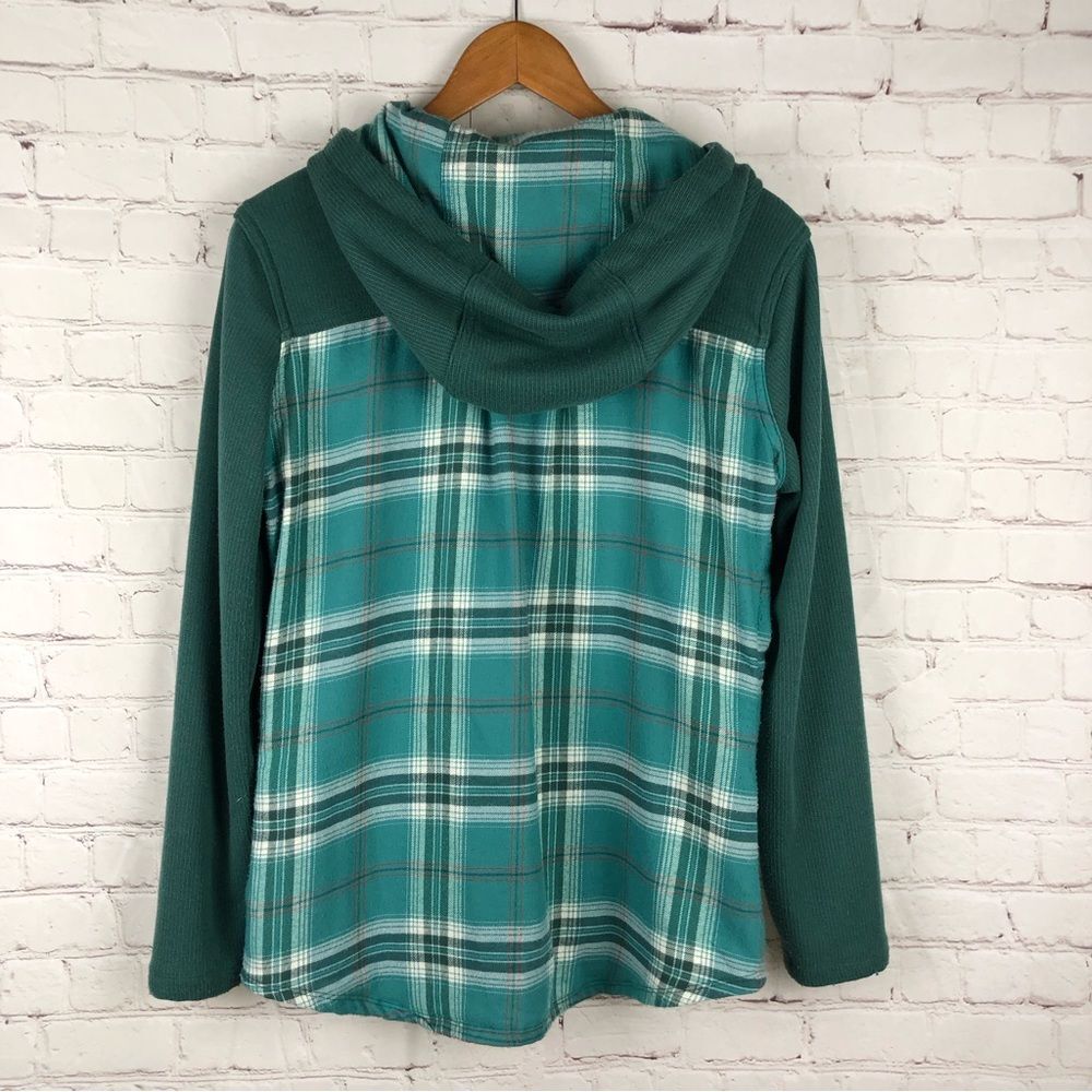 Marmot Green Plaid Shirt Jacket Women's Sz Medium - Picture 6 of 6